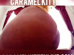 Caramel Kitten - Clapping her ebony ass