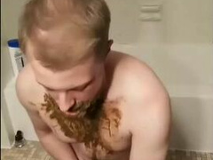 exposed shiteater faggot  eats his own shit