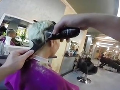 Mandy gets a sex haircut