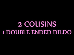 d3l1c@t3 l1l@h & m1n@ - 2 cousins 1 double ended dildo