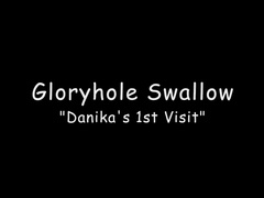 Gloryholeswallow Danika's 1st visit
