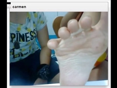Sexy teens show me feet on chatroulette compilation 1