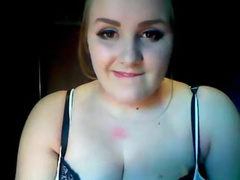 UK Teen 'Bunny' showing her chubby body and gagging