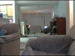 Emo girl has fun on webcam