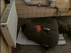 A female molested sot in toilet-2 On HDMilfCam.com