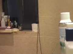 Spy on roommate peeing