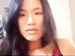 Asian girl caught masturbating in online class public z