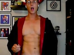 Young ang horny harry potter jerking off big cock