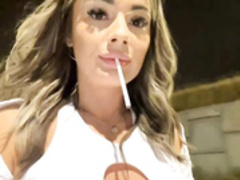 IsabellaEthan Street show ass pussy boobs bouncing