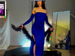 _Meganmeow_ in a blue dress 1 on 22 April 2023