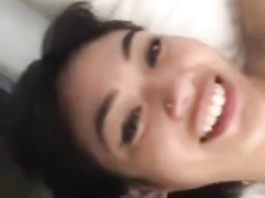 Asian Chick Sucking Dick With Smile On Her Face