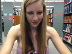 Camgirl in library, got arrested for this