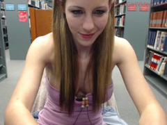 Camgirl in library, got arrested for this