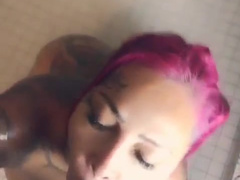 Brittanya Razavi shower blowjob
