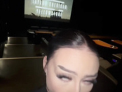 auhneesh nicole sucking BBC in movie theater