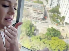 ScarlettKissesXO Balcony Blowjob Sex Tape Video Leaked
