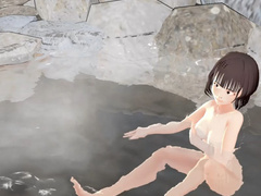 Toyota Nono Anime girl in Hot Springs.