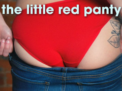 Sexy ASS IN JEANS little red panties