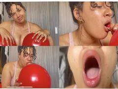 1080P Blow balloons solve my sexy hiccups problems