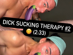 Sexy Topless Blow Job - Deepthroating - Female Bodybuilder Sex - Dick Sucking Therapy