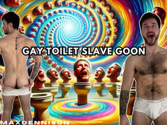 Gay Toilet slave goon