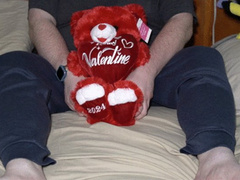 Sharing Valentine's Day with My Bear