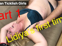 Lidiya's first time tickled! Part 1