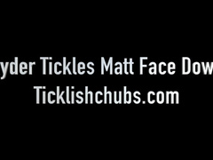 Ryder Tickles Matt Face Down