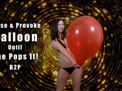 Kylie Teases and Provokes Red Balloon Until She Pops It - Kylie Jacobs - MP4 4K HD