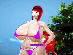Boobageddon first look slim content a lot of juices flowing huge boobs