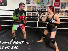 Competitive MMA! Sparring in the ring