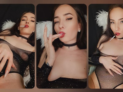 Miss Sara tease you with her naked body and cigarette