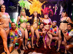 wild carnaval squirting anal orgy