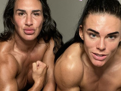 Nude Muscle Girls Jerk Off Instruction, Shredded Hard Bodies Lesbian
