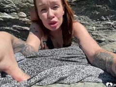 Beauty at the beach wanted some hard sex