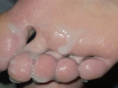 Mira - Inserting tips of her toenails deep into the peehole [foot worship, footjob, urethral teasing, cum on feet, cum eating] (1080p)