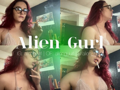 Spit, Smoke and a Horny Smoker | Alien Girl