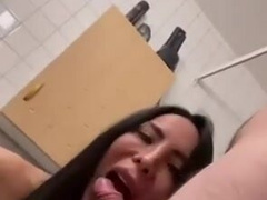 Jessica Valle suck dick wc