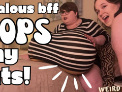 Jealous BFF Pops My Inflatable Tits! (ft BBW Aria) - WMV