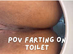 POV Farting in the toilet