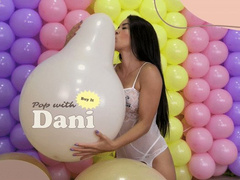 Dani Embracing the Balloon Pop Symphony - 4K