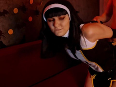 Fucking Lina - Nun came to pray for my soul on Hallowee