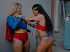 Wonder Woman vs Super Girl: Sexual Public Femdom Humiliation & Domination Cosplay, Superheroine, Beatdown, Girl Fighting, CatFight: Lexa Stahl vs Sheena Bathory