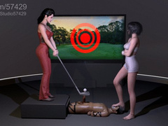Femdom Golf Game - Foot Smelling Penis Punishment