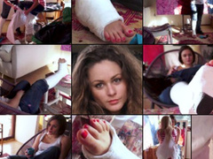 Zuzu Term SLWC Artist's Casted Toes Get the Brush Off with Foot Play (in HD 1920X1080)