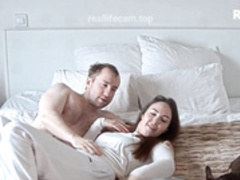 Leora and Paul AMAZING ORGASM DICK RIDING on the bed