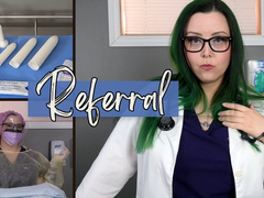 Dr Leela Lapin Assists Your Mistress w Your Anal Training in "Referral"
