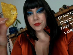 Giantess Devours Tiny Tacos Vore POV - Jane Judge in a Hungry Giant Woman Fantasy with Mouth Fetish, Fast Food Overeating, and a Hungry Femdom who Eats You on Science Friction