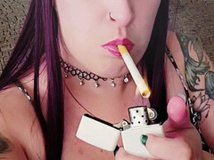 Sensual Smoking Goddess Uses and Teases
