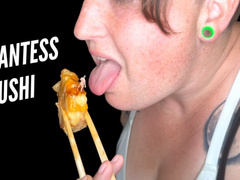 Giantess Mysteria Eating Sushi